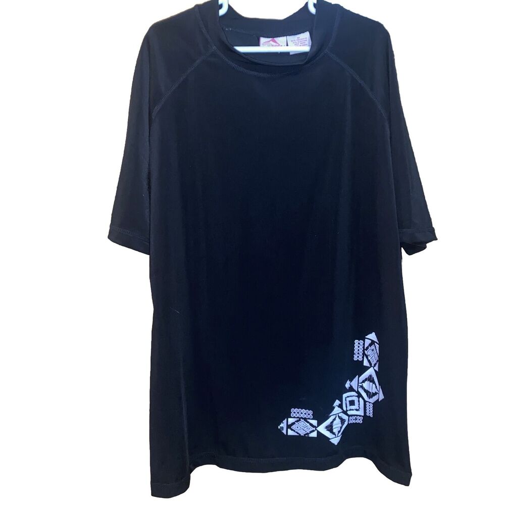 Kanu Surf Swim Women's Medium Shirt Black Rash Guard Protection Cover Up